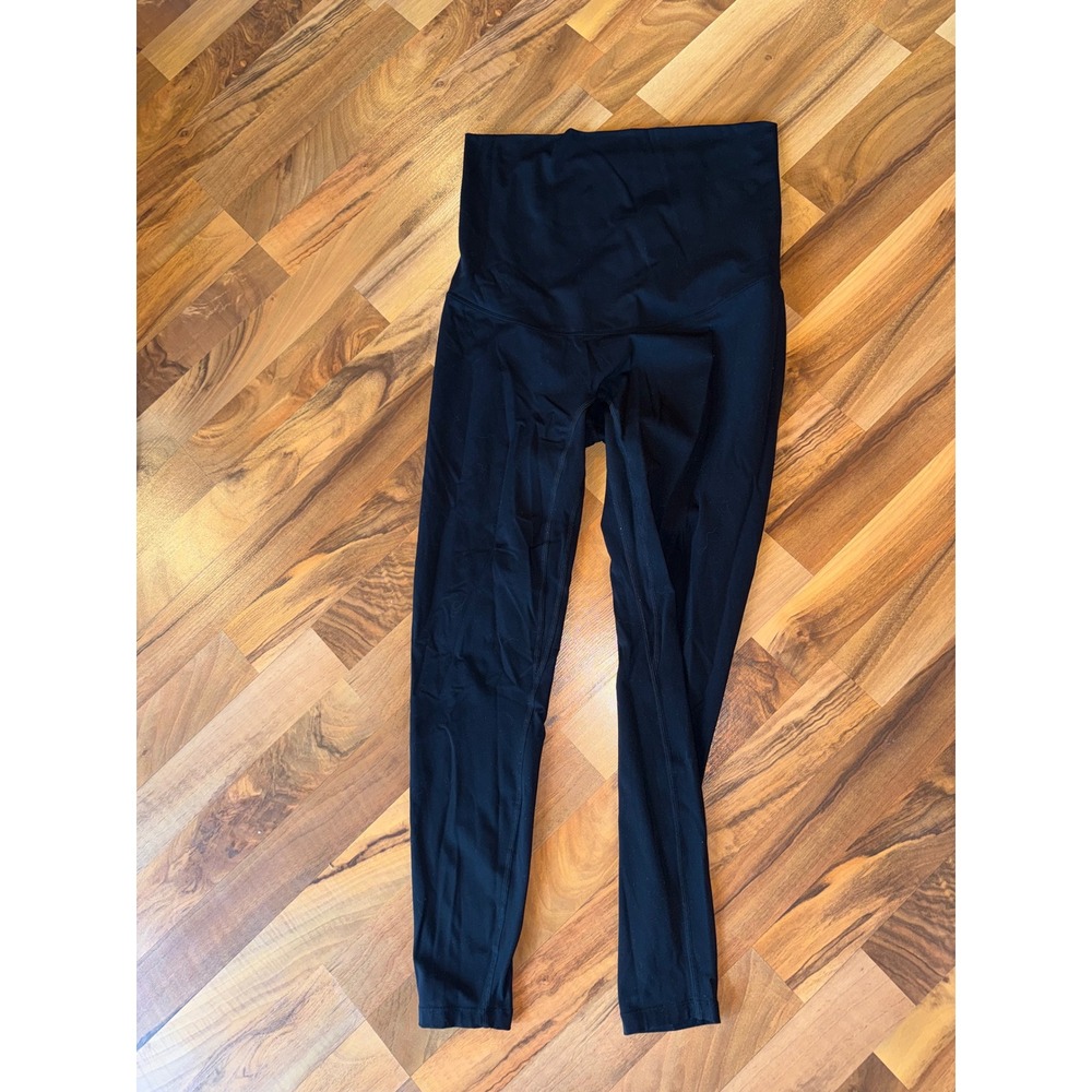 POSHDIVAH‎ Maternity Leggings Women Medium Black Over The Belly Yoga Pregnancy
